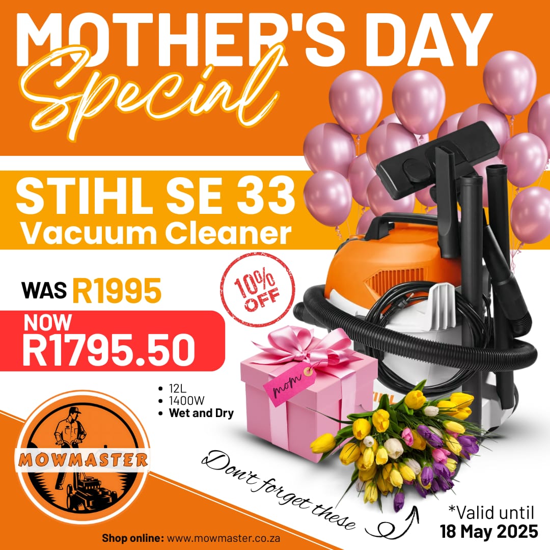 social media post depicting mowmaster vacuum cleaner special